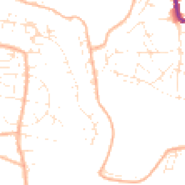 Daytime road noise heatmap for BS5 8DF