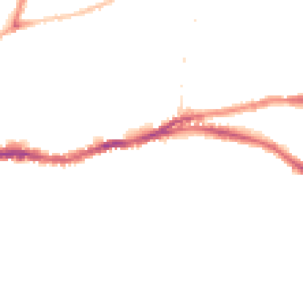 Night-time road noise heatmap for BS5 8FD