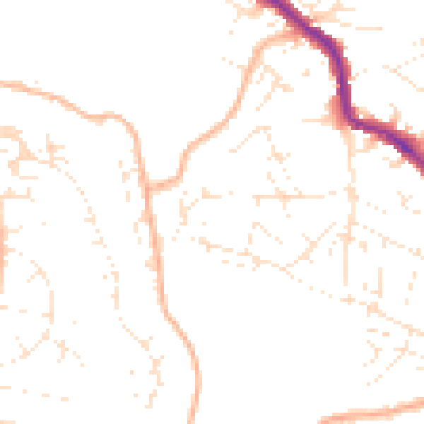 Daytime road noise heatmap for BS5 8HD