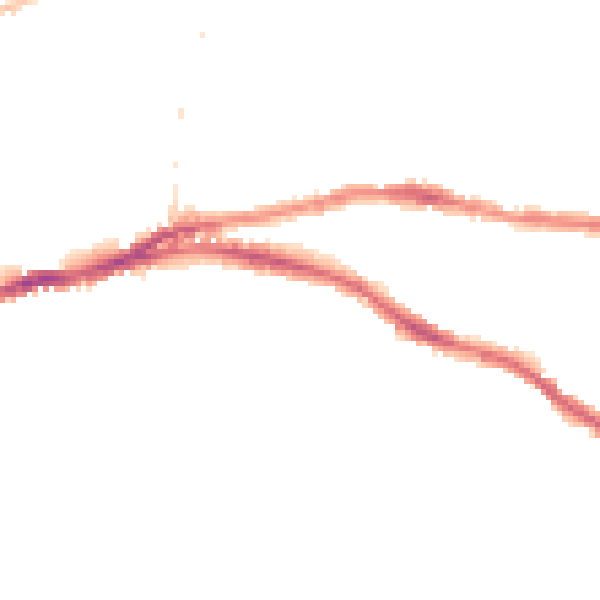 Night-time road noise heatmap for BS5 8HS