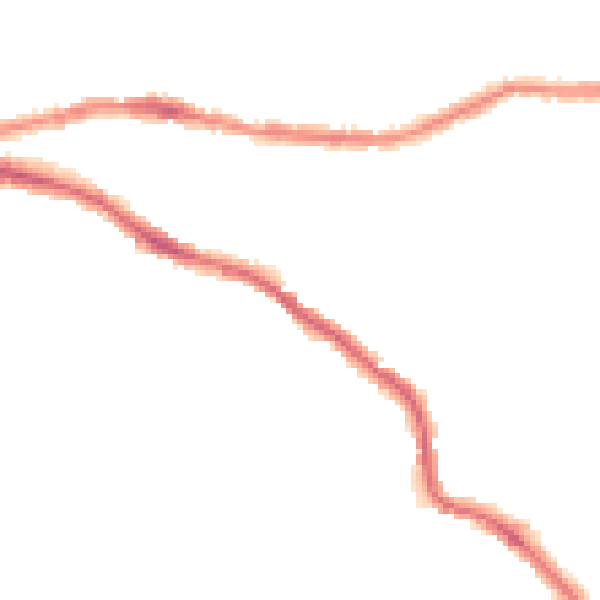 Night-time road noise heatmap for BS5 8LD