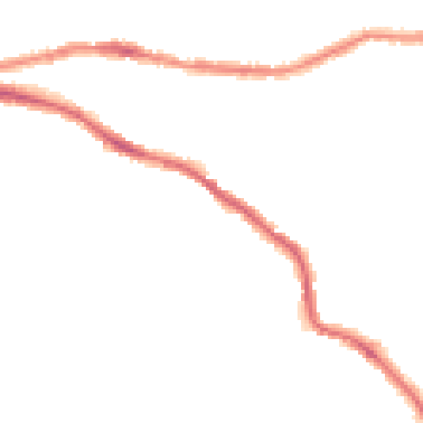 Night-time road noise heatmap for BS5 8LG