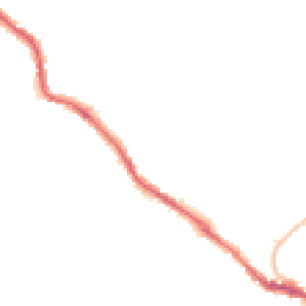 Night-time road noise heatmap for BS5 8RB
