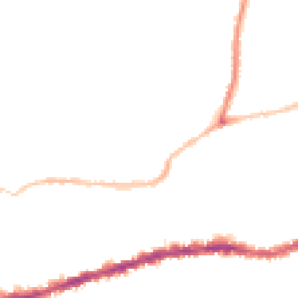 Night-time road noise heatmap for BS5 9AL