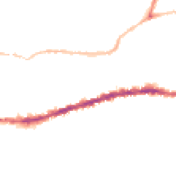 Night-time road noise heatmap for BS5 9DT