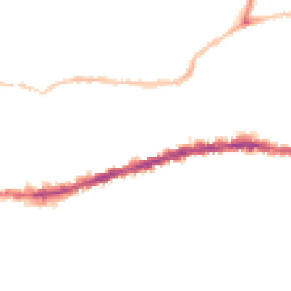 Night-time road noise heatmap for BS5 9DU
