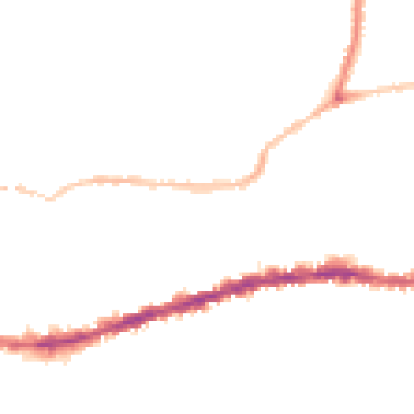 Night-time road noise heatmap for BS5 9ED