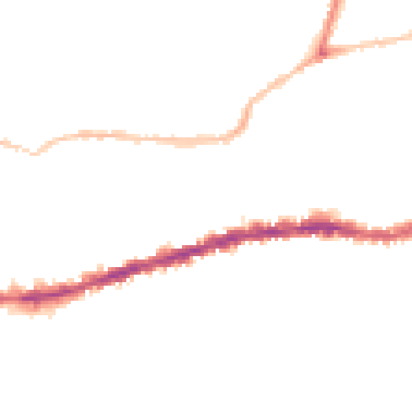 Night-time road noise heatmap for BS5 9EG