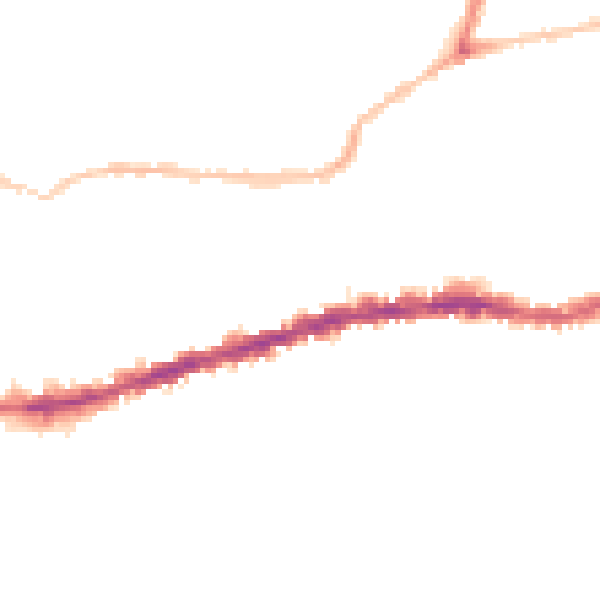 Night-time road noise heatmap for BS5 9EQ