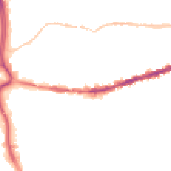 Night-time road noise heatmap for BS5 9JJ