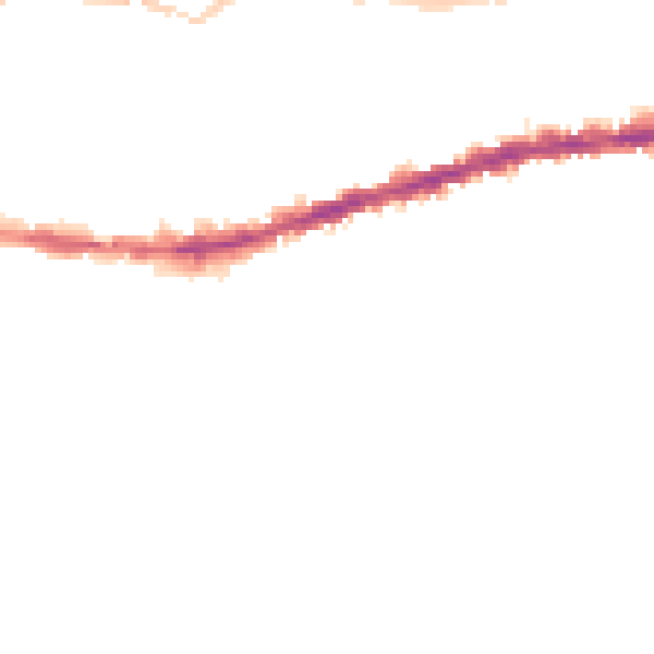 Night-time road noise heatmap for BS5 9PY
