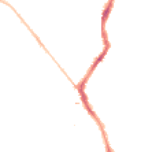 Night-time road noise heatmap for BS7 8DA