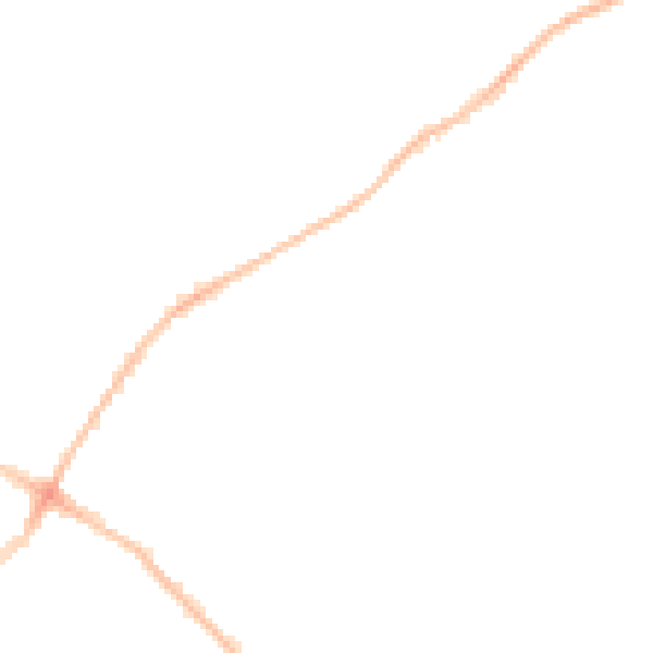 Night-time road noise heatmap for BS7 8JS