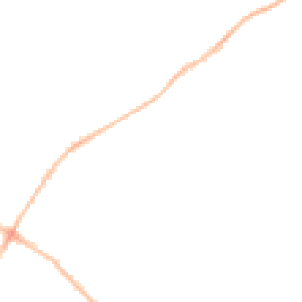 Night-time road noise heatmap for BS7 8JW