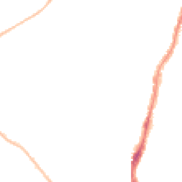 Night-time road noise heatmap for BS7 8LE