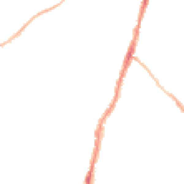 Night-time road noise heatmap for BS7 8QS