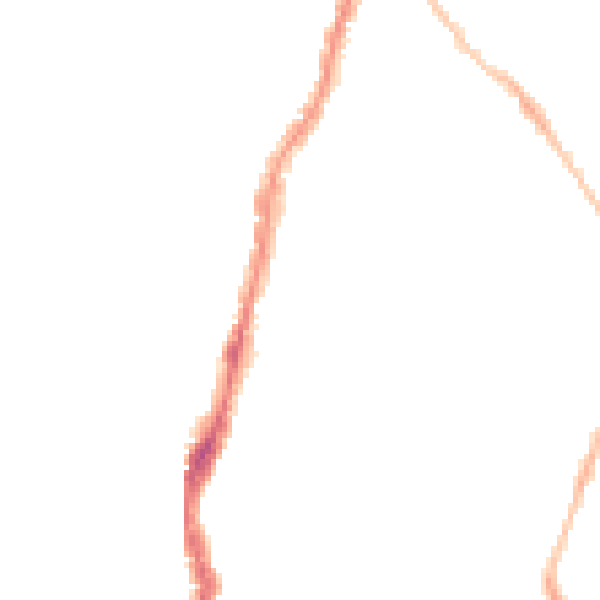 Night-time road noise heatmap for BS7 9DR
