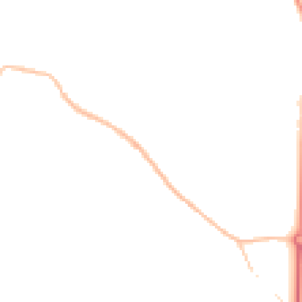 Night-time road noise heatmap for BS9 1AB