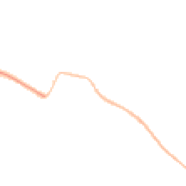 Night-time road noise heatmap for BS9 1AN