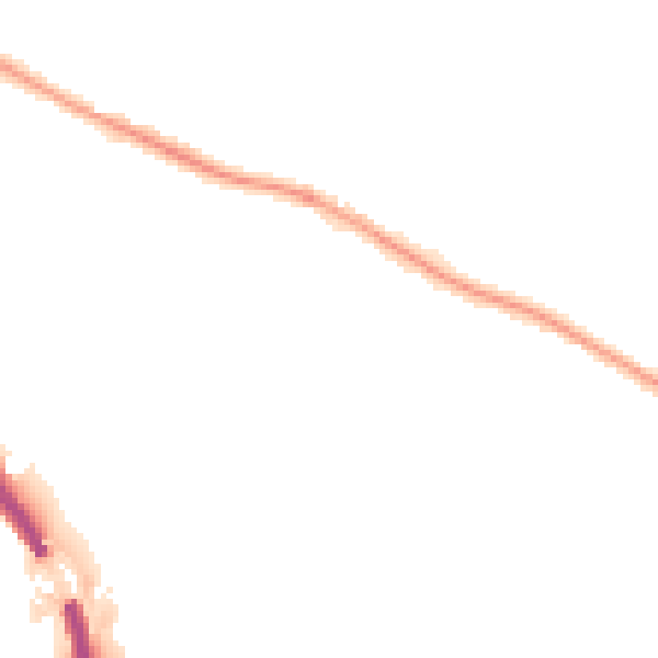 Night-time road noise heatmap for BS9 1BU