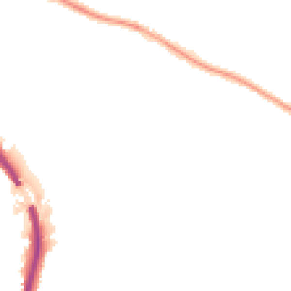 Night-time road noise heatmap for BS9 1DG