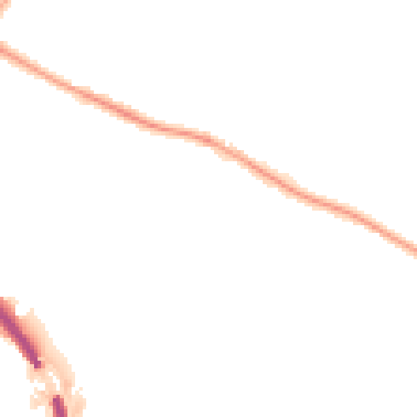 Night-time road noise heatmap for BS9 1DN