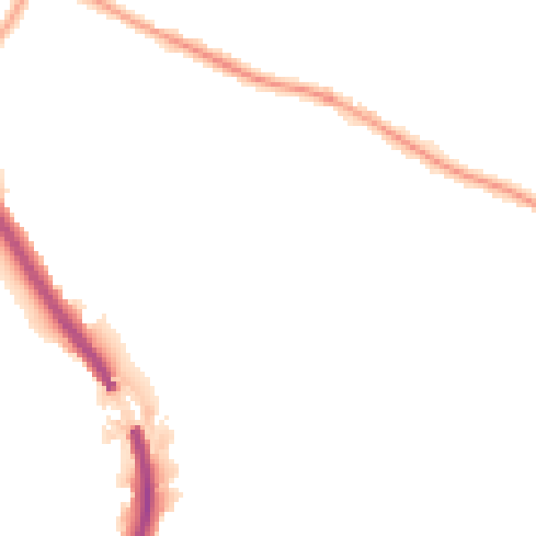 Night-time road noise heatmap for BS9 1DP