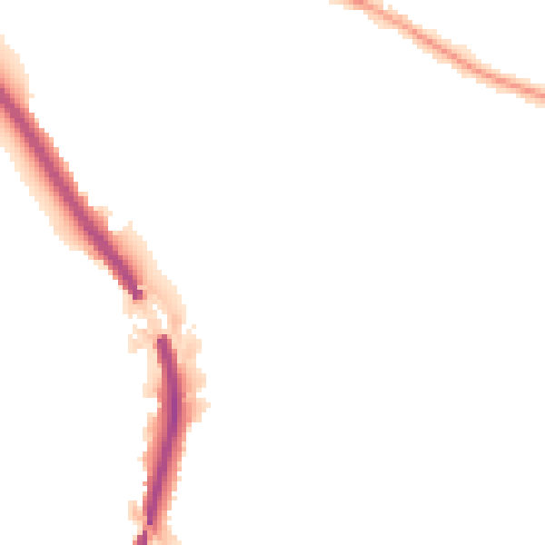Night-time road noise heatmap for BS9 1DS