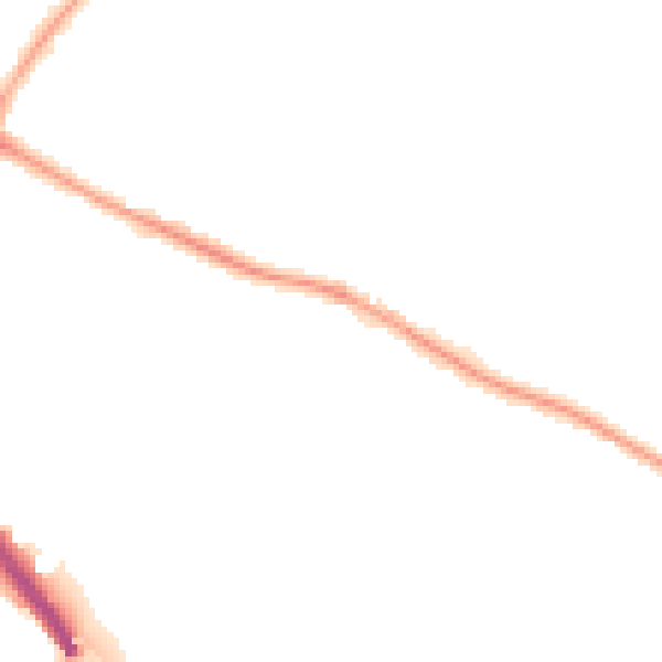 Night-time road noise heatmap for BS9 1DW