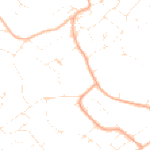 Daytime road noise heatmap for BS9 1LD