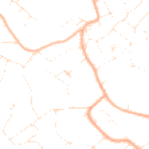 Daytime road noise heatmap for BS9 1LJ