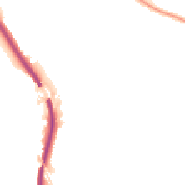Night-time road noise heatmap for BS9 1SW
