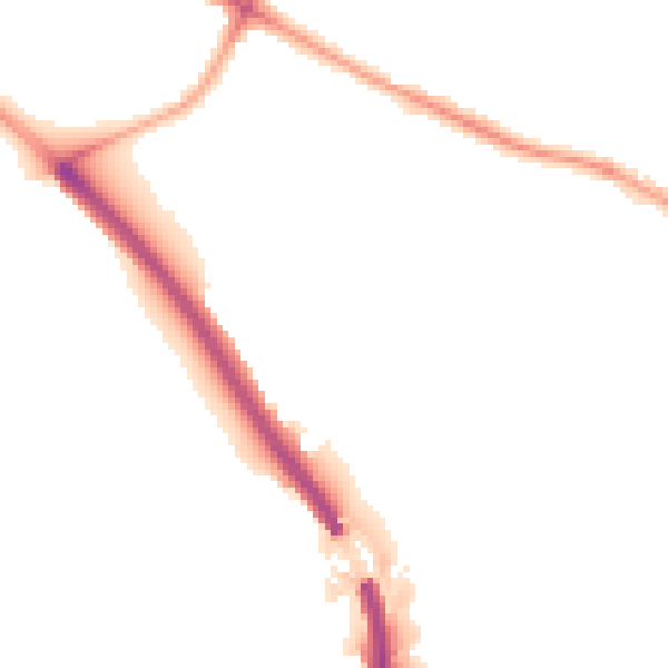 Night-time road noise heatmap for BS9 2HW