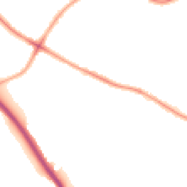 Night-time road noise heatmap for BS9 2JP