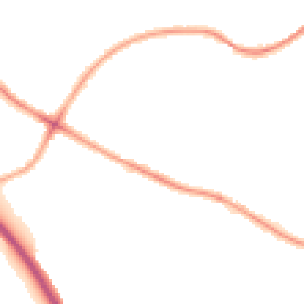 Night-time road noise heatmap for BS9 2JR