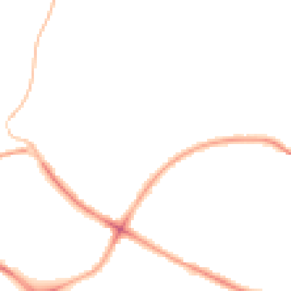 Night-time road noise heatmap for BS9 2NJ