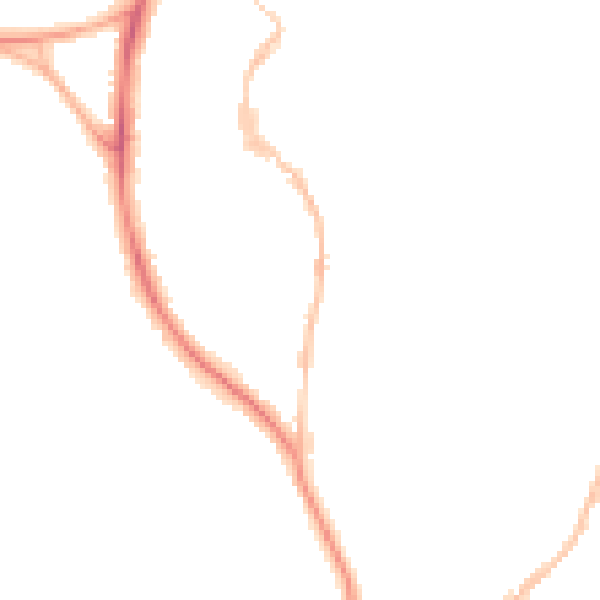 Night-time road noise heatmap for BS9 3AH