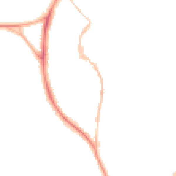 Night-time road noise heatmap for BS9 3BH