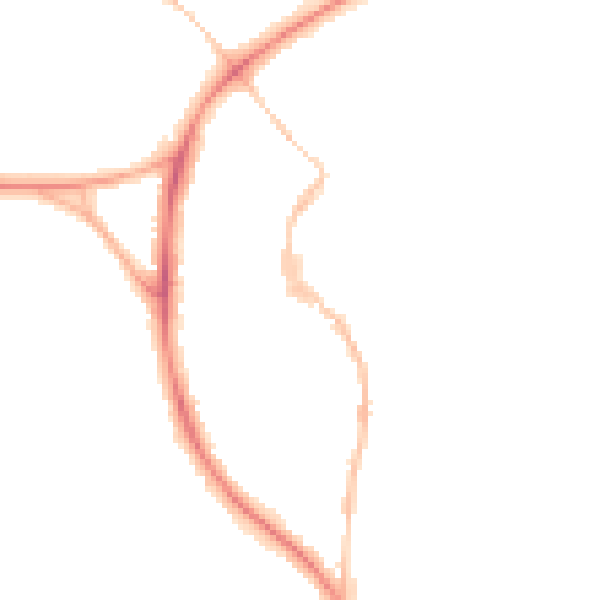 Night-time road noise heatmap for BS9 3DR