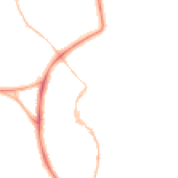 Night-time road noise heatmap for BS9 3EH
