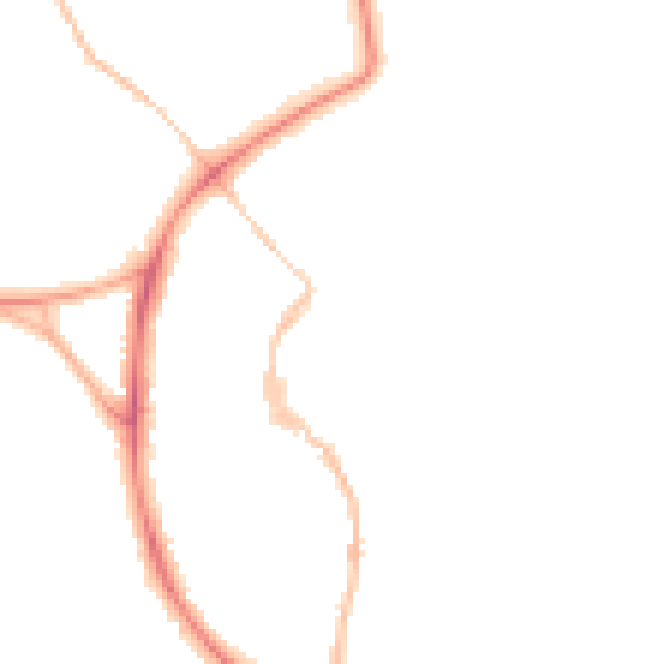 Night-time road noise heatmap for BS9 3EJ