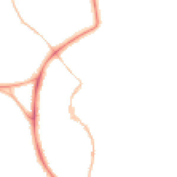 Night-time road noise heatmap for BS9 3EZ