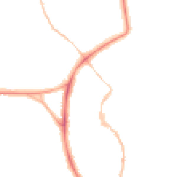 Night-time road noise heatmap for BS9 3HG