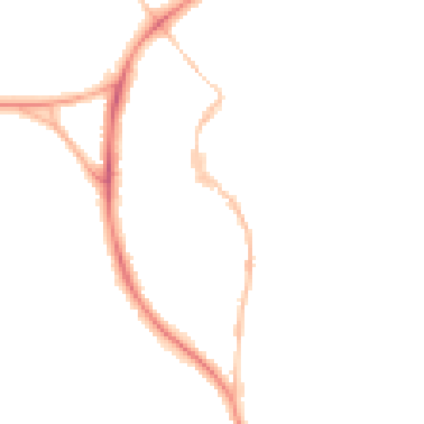Night-time road noise heatmap for BS9 3QG