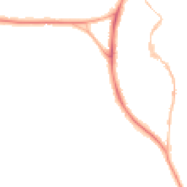 Night-time road noise heatmap for BS9 3QZ