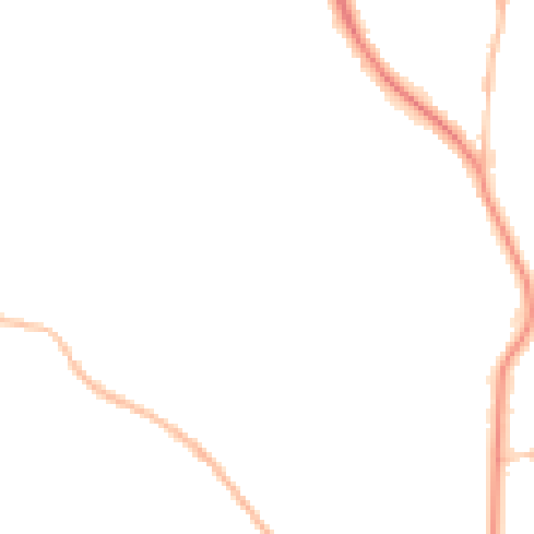 Night-time road noise heatmap for BS9 3TE