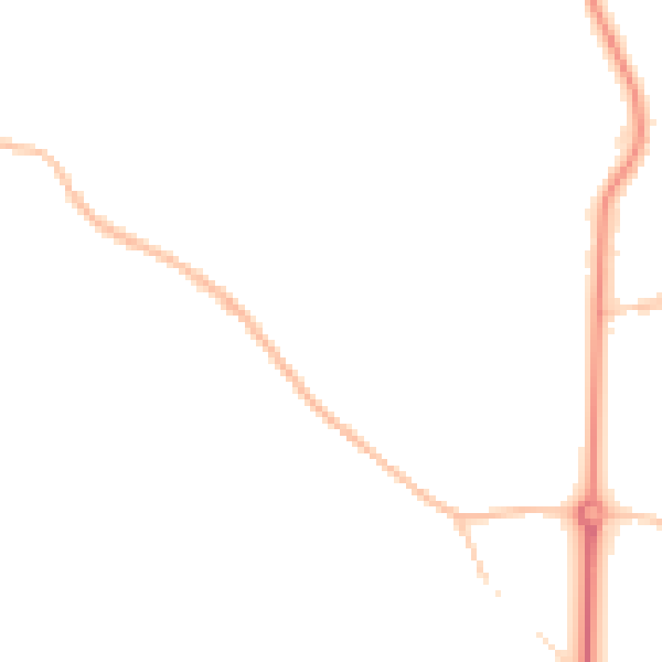 Night-time road noise heatmap for BS9 3UX