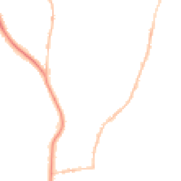 Night-time road noise heatmap for BS9 4DG