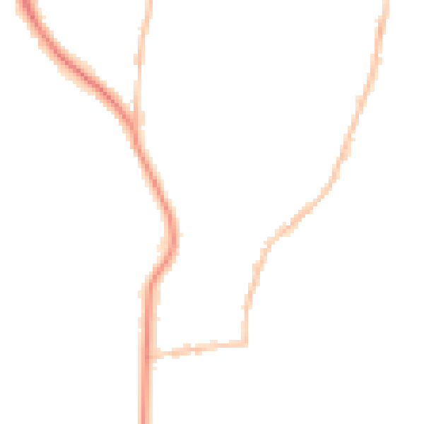 Night-time road noise heatmap for BS9 4DT