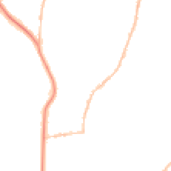 Night-time road noise heatmap for BS9 4DX